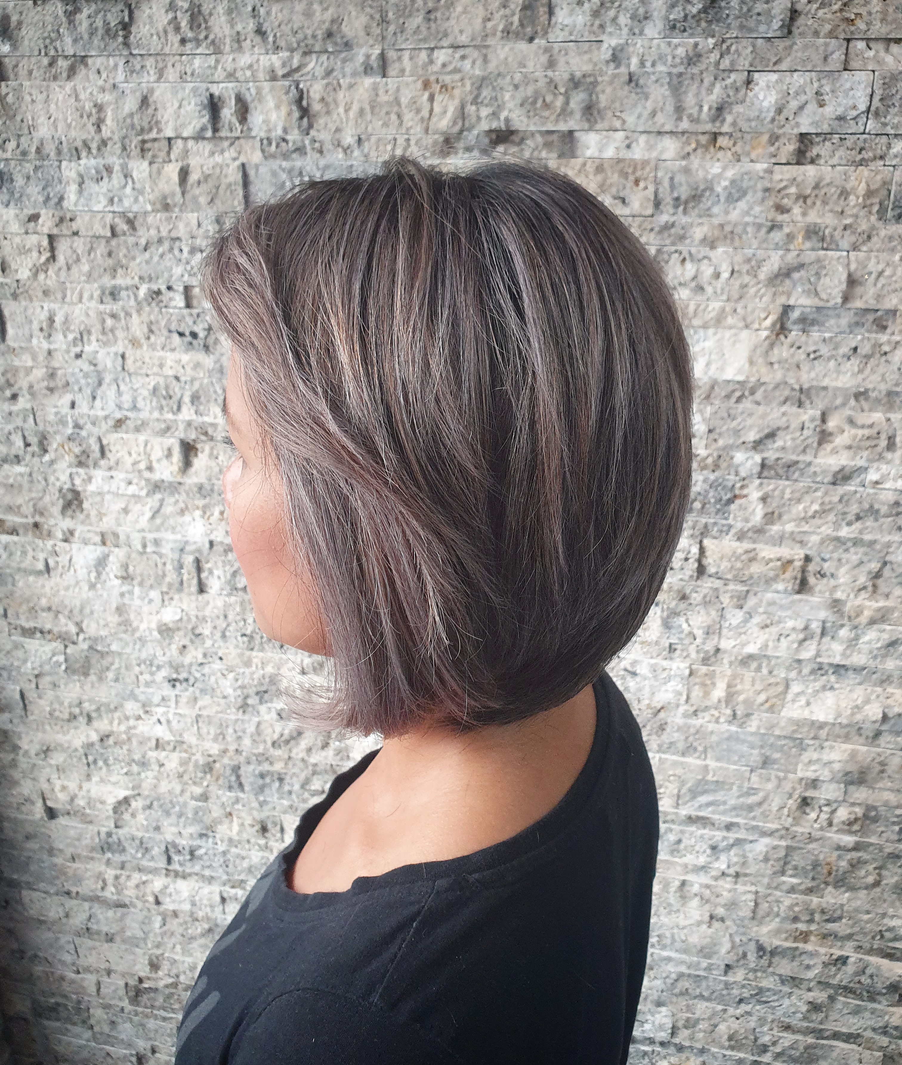 cut & color from black to greye