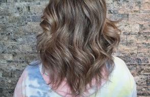 babylights & toner & haircut